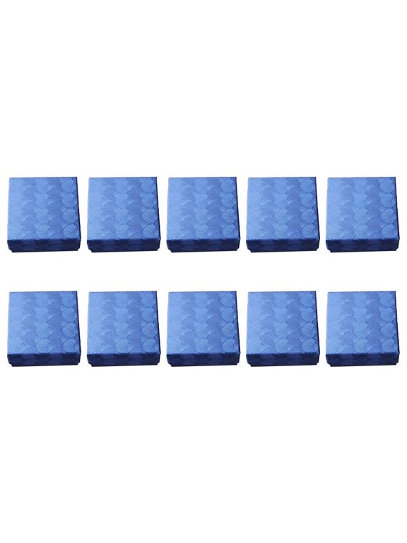 10Pcs Compact Blue Jewelry Storage Case for Rings Pendants and Bracelets