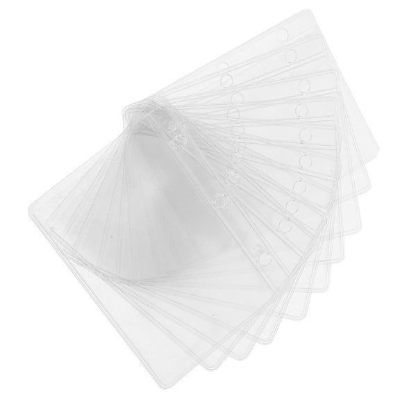 WEAVILUX Binder Pockets Assorted Color 10Pcs 3.54X2.75X0.04in