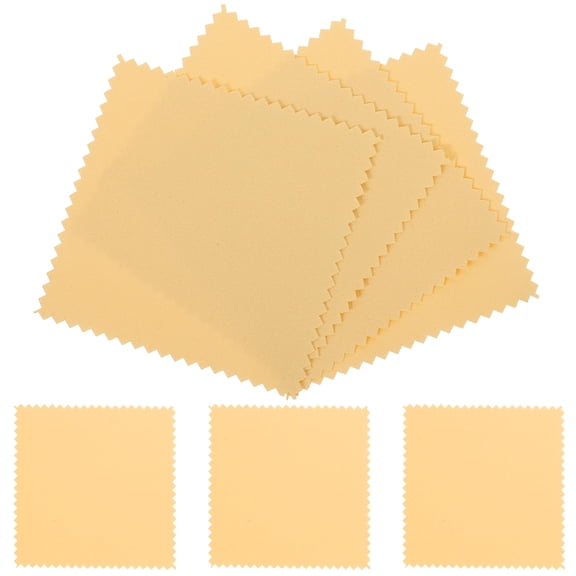 OUNONA 10Pcs Car Buffing Towels Yellow Cloth Polishing Towels for Car Wax Application