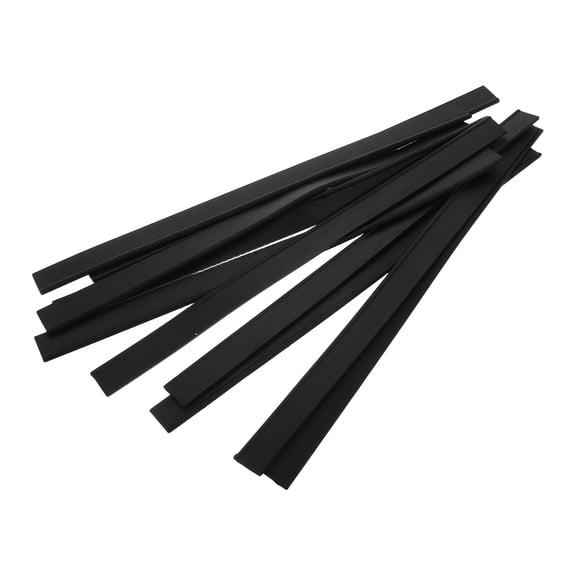 OUNONA 10Pcs Frameless Black Rubber Auto Wiper Refills for Universal Vehicle Window Squeegee