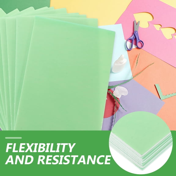 OUNONA 10Pcs Flexible Green Foam Board for Art Projects Model Making and Creative Displays