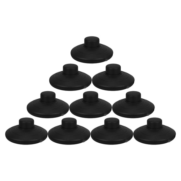 OUNONA 10Pcs Floor Lamp Switch with Step on Button Black Inline Foot Pedal for Stable Silent Lamp Control