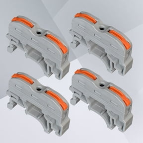 OUNONA 10Pcs Grey Wire Connector for Wiring Push in Conductor Compact Terminal Block