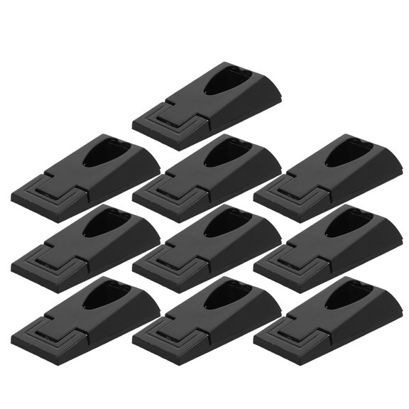 OUNONA Heart Shaped Closet Rod Support Bracket Black Metal for Home Wardrobe Organizer