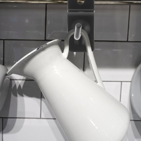 OUNONA 10Pcs Iron Commodity Display Hooks for Supermarket Shelf and Mobile Accessories Storage