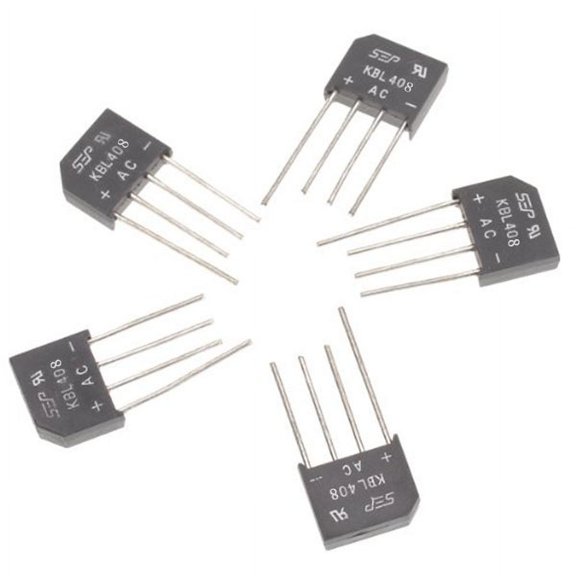 OUNONA Kbl406 Bridge Rectifier 800V 4A Black Plastic Metal for Diode Use 10Pcs