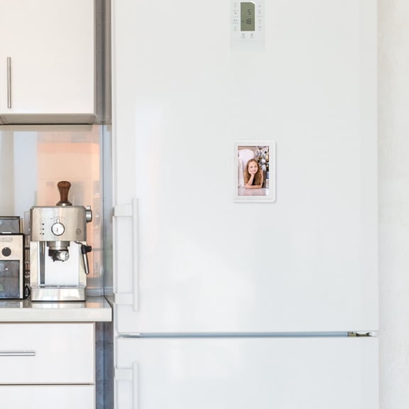 OUNONA 10Pcs Magnetic Picture Frames for Fridge Acrylic Clear Design Photo Holder