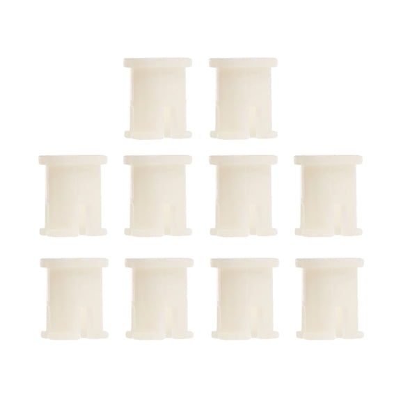 OUNONA 10Pcs Plastic Swivel Caster Socket Sleeves for Stem Mounting on Chair Legs Light Yellow