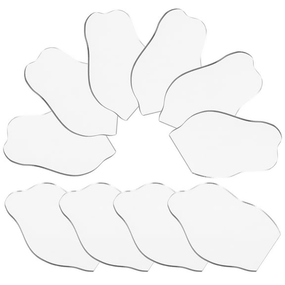 OUNONA 10Pcs Portable Acrylic Mirror for Phone Case with Clear Reflection and Easy Installation