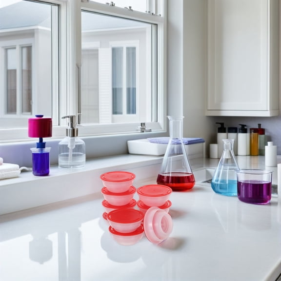 OUNONA 10Pcs Red Plastic Drum Plug Leakproof Seal Lid for Chemical Storage Buckets