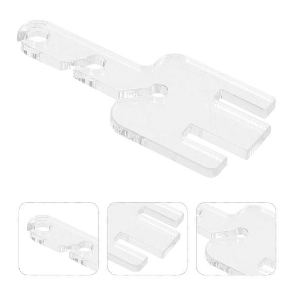 OUNONA Transparent Plastic Tensioner Accessories for Sewing Precise Control