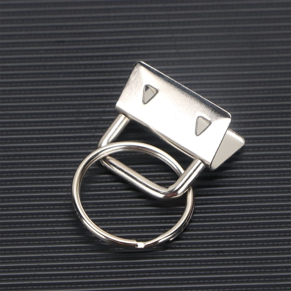 OUNONA Fashion Keychain Fob Durable Iron Wristlet for Hanging 10Pcs