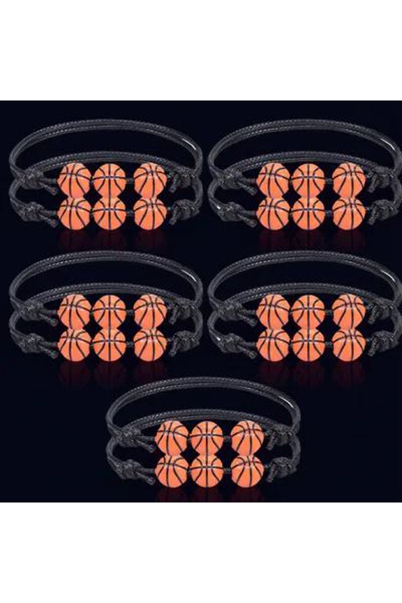 Wear-Resistant Basketball Bracelet Multi Nylon ABS for Sports Use 10Pcs