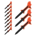 thumbnail image 1 of OUNONA 10Pcs Durable Orange Plastic Golf Tees with Angled Base for Driving Range and Home Practice, 1 of 8