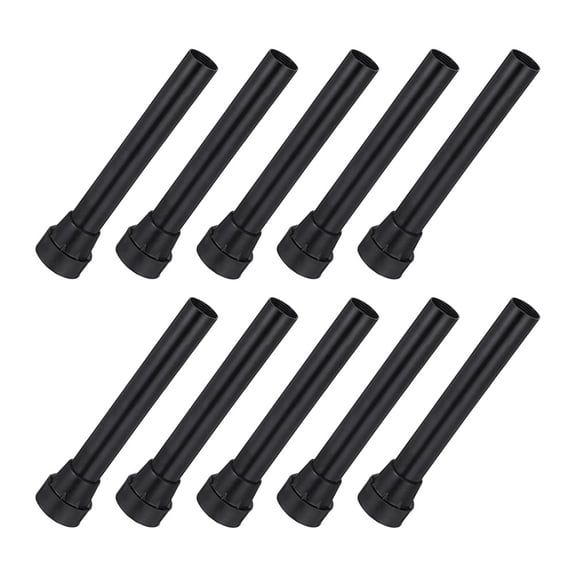 OUNONA 10Pcs Universal Fit Trampoline Leg Replacement Pads Black Threaded Connection Outdoor Use