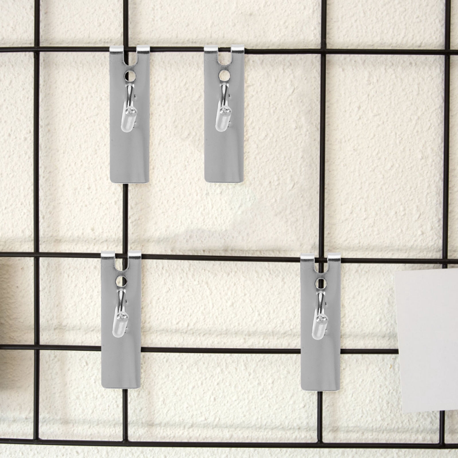 OUNONA 10Pcs Universal Pegboard Hooks Heavy Duty Metal Wire Grid Panel for Retail Display