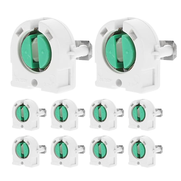 OUNONA 10Pcs Versatile Porcelain Tube Base Light Socket for Industrial and Residential Lighting Use