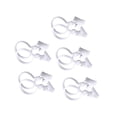 thumbnail image 1 of OUNONA 10Pcs White Shower Curtain Clips Easy Install Curtain Clasp for Drapes and Curtains, 1 of 8