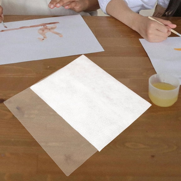 OUNONA 10 Sets Paper Making Screens with White Craft Mesh Fabric for Handmade Paper Craft and Decoration Supplies