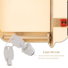 OUNONA 10Sets Plastic Fire Hydrant and Telephone Key Switch Lock with Easy Installation and Key Included