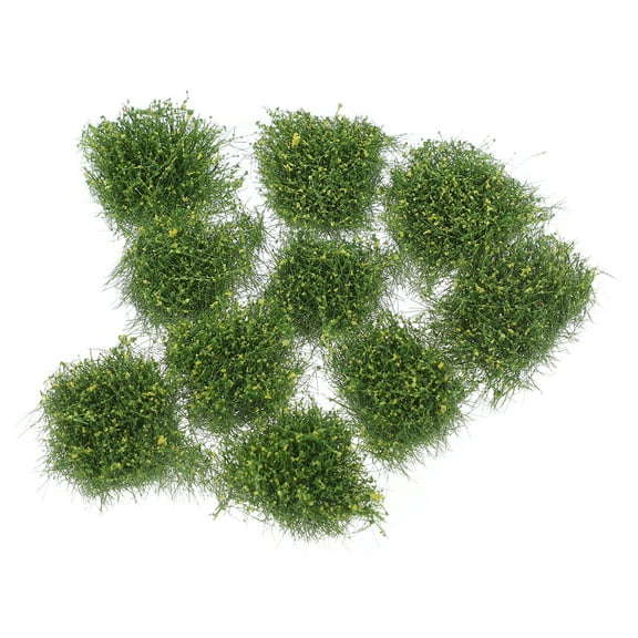 OUNONA 10pcs Artificial Plant Plant Grass Tuft Miniature Shrubs Bush Model Railway Vegetation Groups Grass Tufts Landscape Diy Craft Garden Ornament
