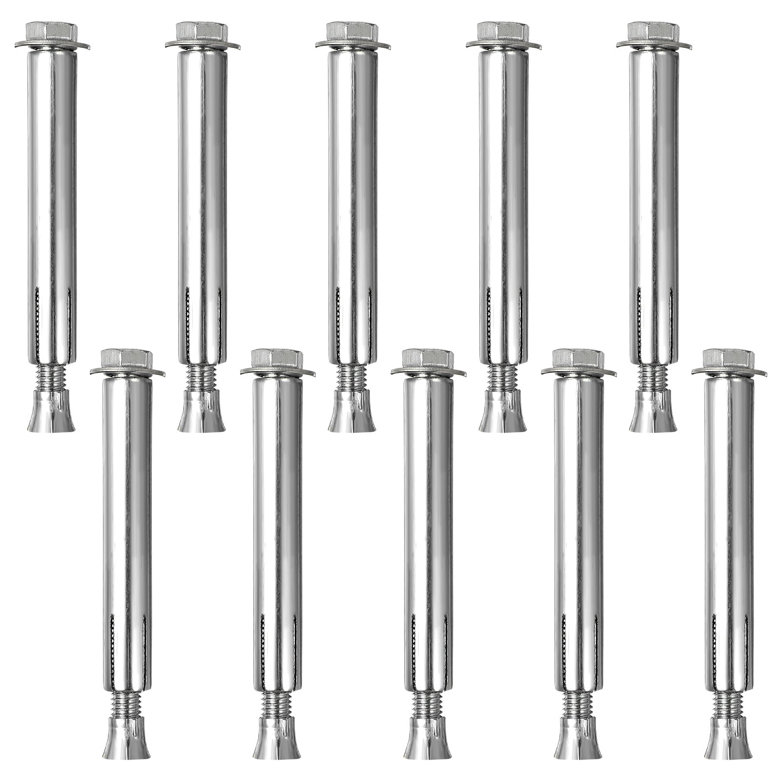 OUNONA 10pcs Asphalt Concrete Roads Anchor Bolt Expansion Bolt for