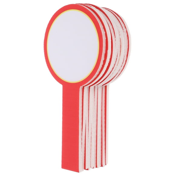 OUNONA 10pcs Blank Scoreboard Handheld Scoreboard Dry Erase Answer Paddle Writable Paddle