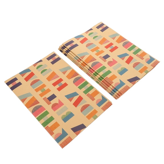 OUNONA 10pcs Chic Present Packaging Papers Gift Box Wrapping Papers Packing Sheets Party Favors