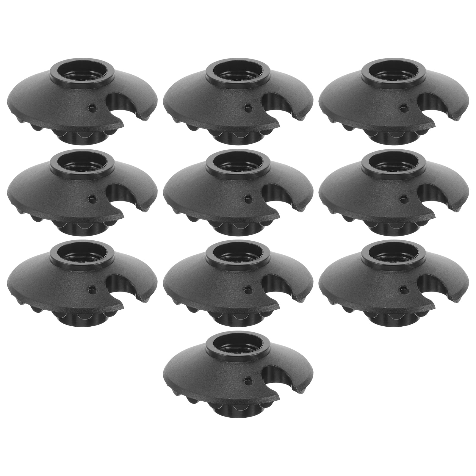 OUNONA 10pcs Climbing Pole Mud Blocker Trekking Pole Block Walking Stick Tip Cane Tip Pad Plastic Cane Tip