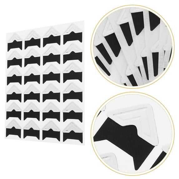 OUNONA 10pcs Clear Self Adhesive Photo Corners for Scrapbook Album Decorative Mounting Stickers