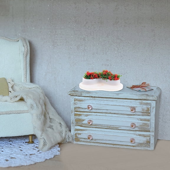 OUNONA 10pcs Dollhouse Accessories Miniature Furniture Decorative Multi ABS for Dollhouse Enthusiasts