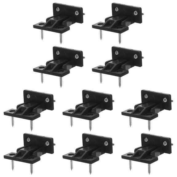 FOLOYORI Universal Corner Connector Black 10Pcs 1.9x1.1x0.4in