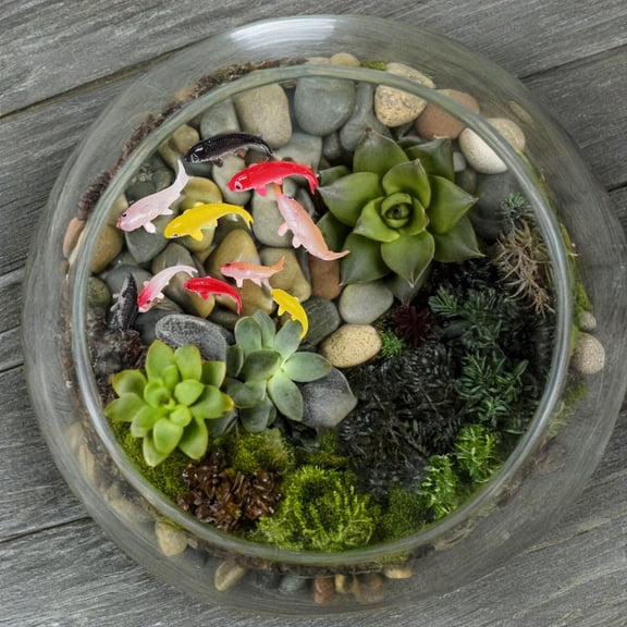 OUNONA 10pcs Koi Model Fish-shaped Figures Realistic Design Decoration for Aquarium and Pond