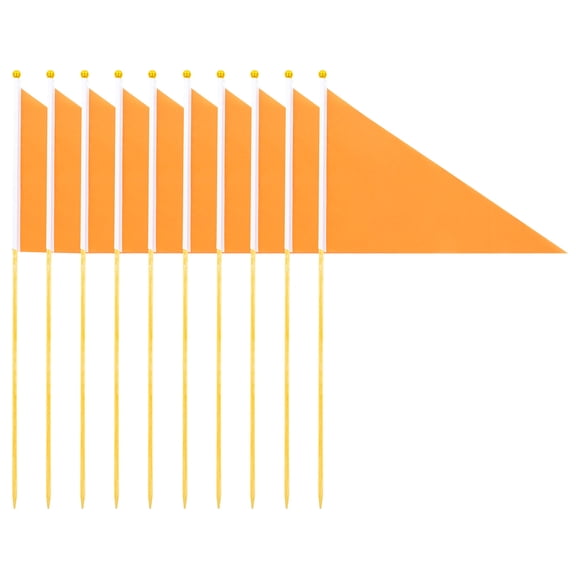 OUNONA 10pcs Marking Flags for Lawn Utility Flags Bright Colors for Outdoor