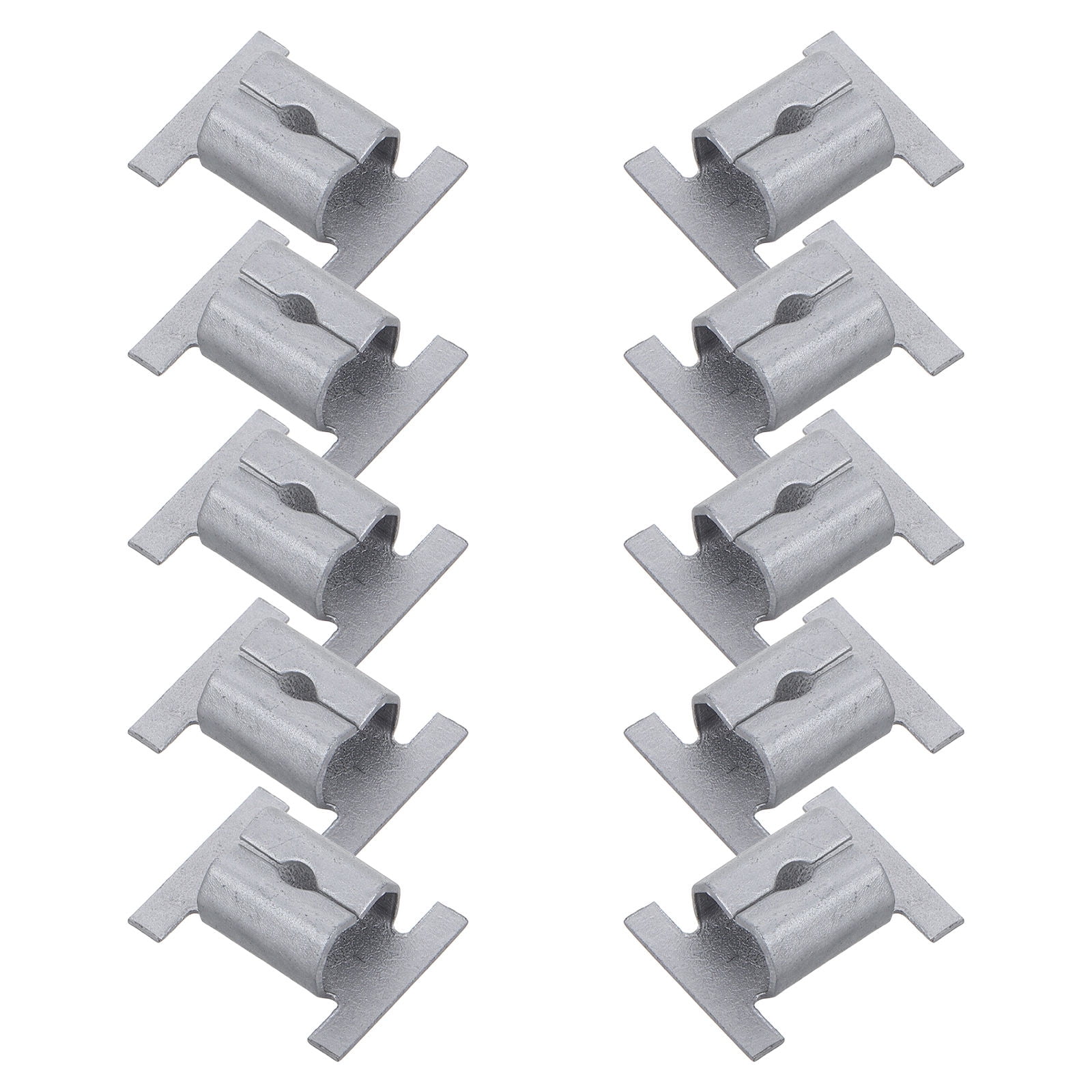 OUNONA 10pcs Metal U-Type Retainer Clips Automotive Door Panel Clips Bumper Fasteners Clips Auto Fastener Clips Car U-Nut Screw Base Replacements Automotive Decorative Clips