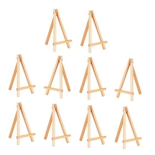 OUNONA Easel Display Stand Tabletop Wooden Painting Frame Wood Mini  Triangle Photo Holder Easels A Small Canvas Bracket Paint