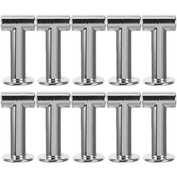 OUNONA 10pcs Plastic Railing Adapter for Supermarket Shelves Handrail Connection Accessories Enhance Shelf Aesthetics Tube Connectors for Shelves