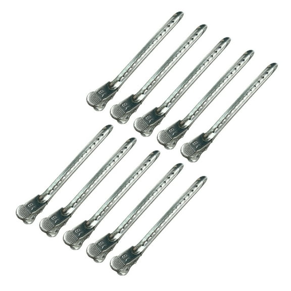 OUNONA  Teeth Hair Clips for Sectioning and Holding Hair 10Pcs