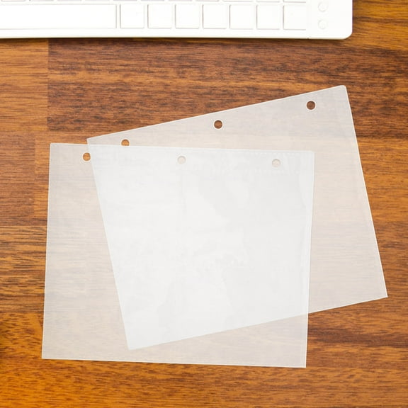 OUNONA 10pcs Refill Inner Pages for Card Binders Refill Pages Protector Plastic Sleeves for Trading Cards Photo Card Protectors Pocket Sleeves for Sports Cards