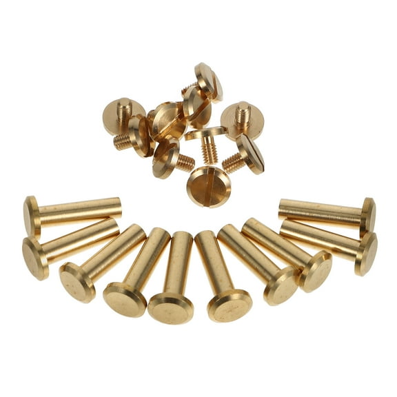 OUNONA 10pcs Screw Scrapbook Binding Screw Binding Barrel And Screw Replacement Photo Albums Binding Screw Binding Screws For Saddles