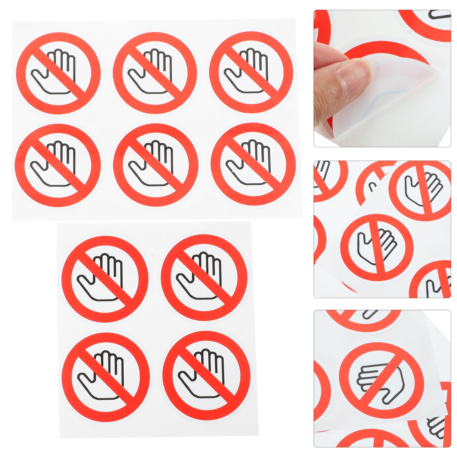 Do Not Approach Sticker OUNONA 10pcs Self Adhesive Do Not Touch Warning Decals Caution Danger ...