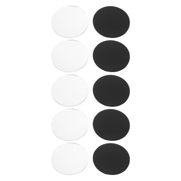 OUNONA 10-Pack Miniature Acrylic Circular Bases for Dolls and Figures, Simple Round Mini Bases for Model Display