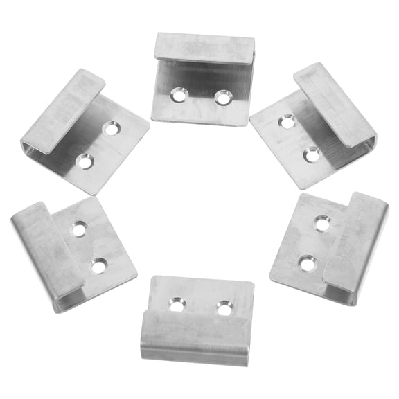 OUNONA 10pcs Wall Hanger With Screws Stainless Steel Wall Mount Brackets Hook Wall Tile Bracket Heavy Duty Wall Hanger Brackets Wall Tile Hanger For Picture Frame Mirrors Tile