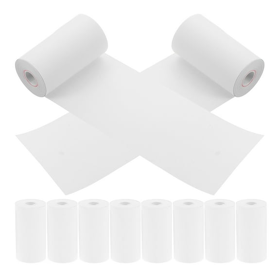 OUNONA Calculator Tape Thermal Receipt 10Pcs for POS Cash Register
