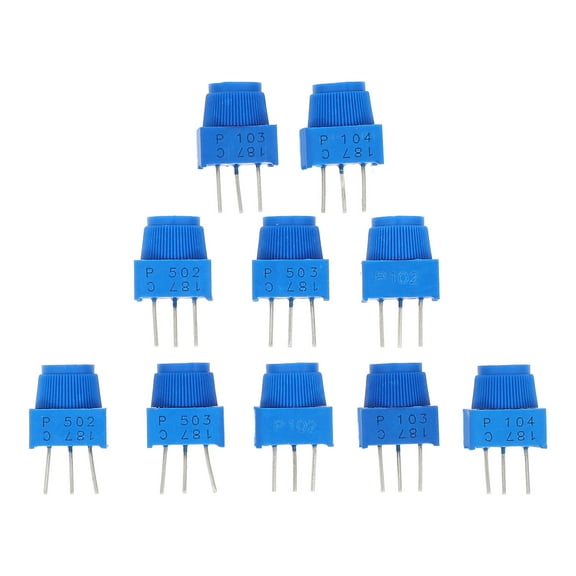 OUNONA 10pcs Trimmer Potentiometers Assorted Kit Trimmer Potentiometer Kit Resistors