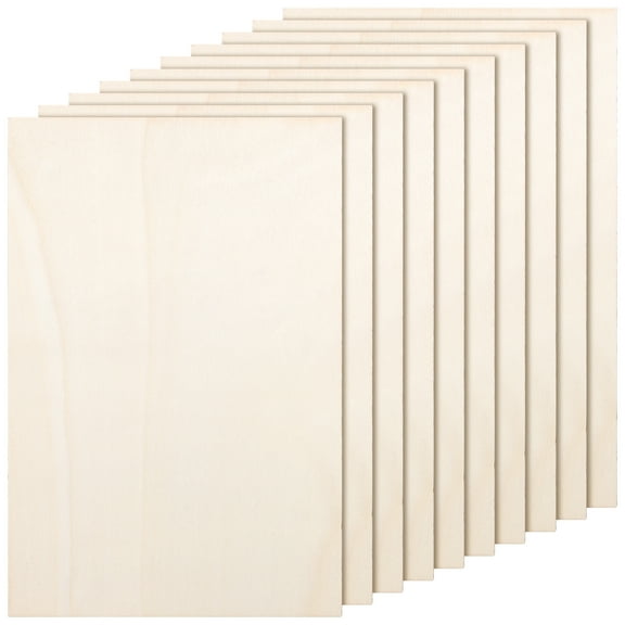 Homoyoyo Unpainted Beige Wood Sheets Craft Panels for Projects and Woodworking Crafts