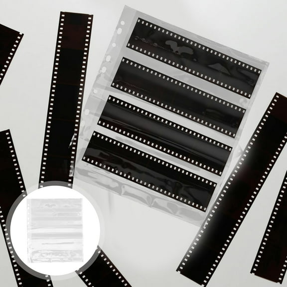 OUNONA 10pcs Waterproof PE Negative Sleeves for Archival Photo Storage Pages Protective Film Document