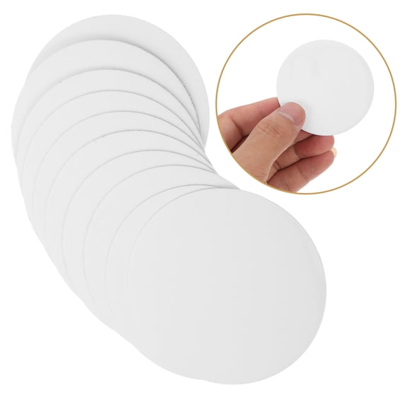 OUNONA Sublimation Blank Aluminum Sheets  White for DIY Craft Projects 10Pcs