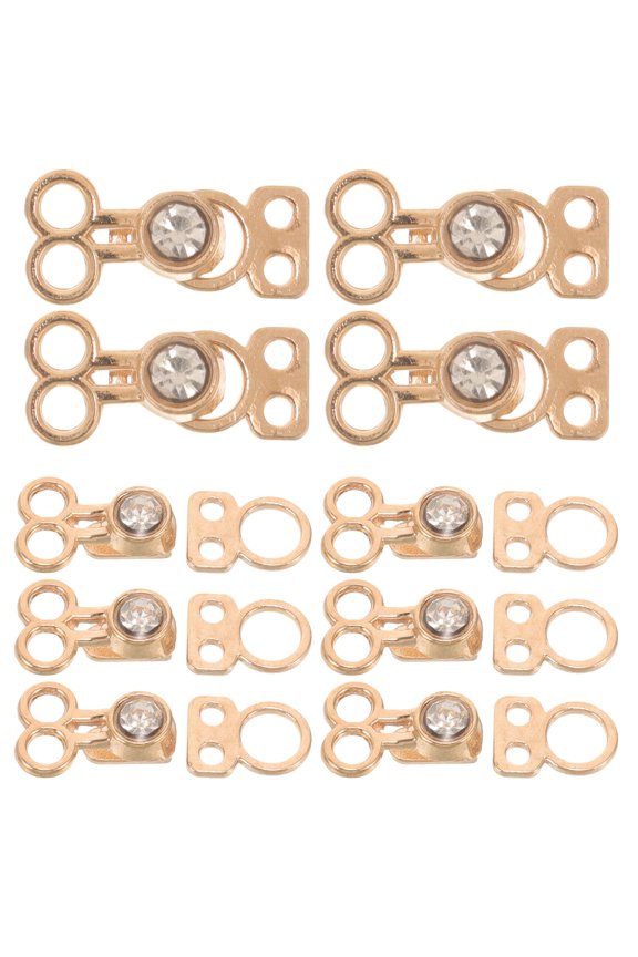 10Pcs Fashionable Golden Metal Coat Closure Buttons for Clothing DIY