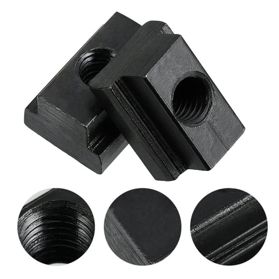 OUNONA 10Pcs M8 Steel T Slot Nuts Sliding Nut Block for Industrial Frames
